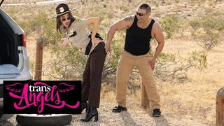 TRANS ANGELS - Draven Navarro Submits To Emma Rose By Kneeling Down & Giving Her A Sensational BJ