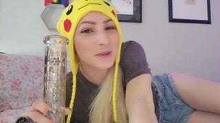Super Cute Trans Girl wants to Smoke 420 with You and then Have You Watch Her Masturbate - POV